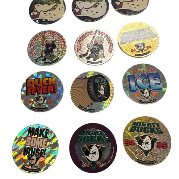 Lot of 14 1994-1995 Del Taco NHL Hockey Mighty Ducks Pogs Retro - Picture 3 of 5